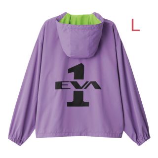 ジーユー(GU)のGU エヴァンゲリオン ブルゾン Lサイズ／パープル 新品！EVANGELION(ブルゾン)