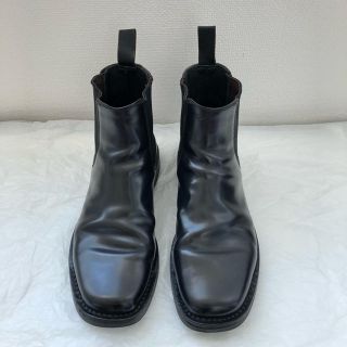 プラダ(PRADA)のプラダ サイドゴア ブーツ メンズ ブラック25.5〜26cm ラバーソール(ブーツ)