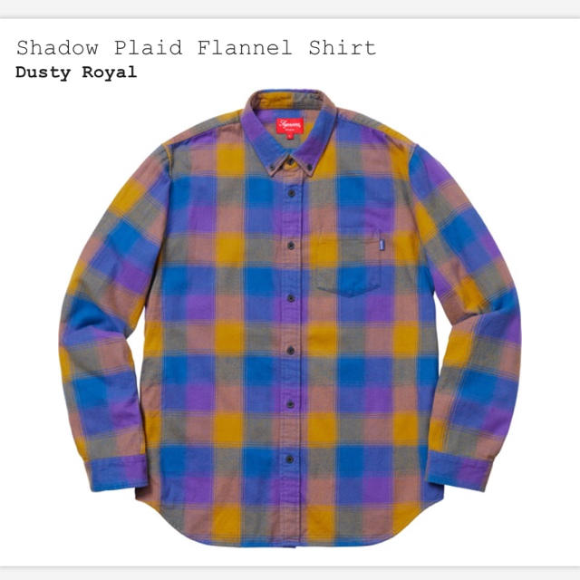 supreme Shadow Plaid Flannel Shirt M