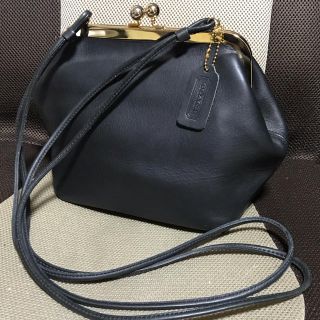 COACH - オールドコーチ がま口 ショルダーバッグ ブラックの通販 by