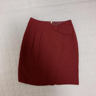 ミッシュマッシュ(MISCH MASCH)のミッシュマッシュ 赤 ボルドー スカート(ひざ丈スカート)