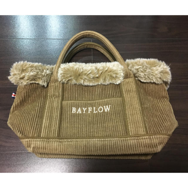 BAYFLOW(ベイフロー)のBAYFLOW ベイフロー トート コーデュロイ ロゴトート Sサイズ 完売品 レディースのバッグ(トートバッグ)の商品写真