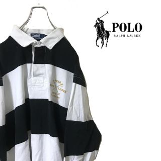 ポロラルフローレン(POLO RALPH LAUREN)の90's POLO ラルフローレン ラガーシャツ ボーダー ビッグシルエット(シャツ)