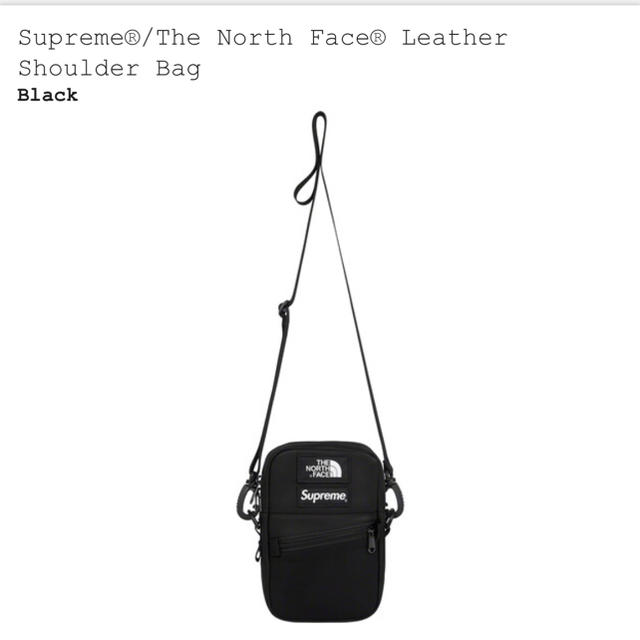 Black定価Supreme The North Face ショルダーバッグ