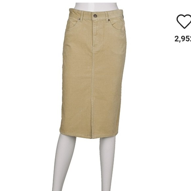 GU(ジーユー)のコーデュロイタイトスカート レディースのスカート(ひざ丈スカート)の商品写真