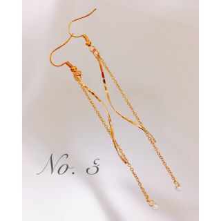 No. 3 【ティアドロップロングピアス】(ピアス)