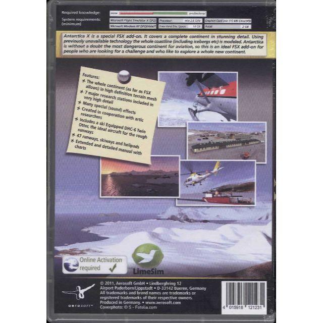 新品 Antarctica X (FSX) 南極 アドオンソフト エンタメ/ホビーのゲームソフト/ゲーム機本体(PCゲームソフト)の商品写真