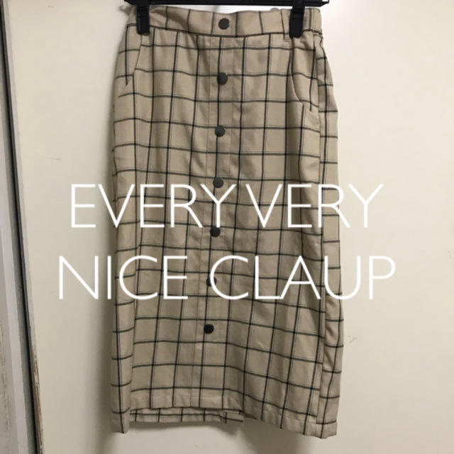 NICE CLAUP(ナイスクラップ)のEVERY VERY NICE CLAUP  チェック柄スカート レディースのスカート(ひざ丈スカート)の商品写真