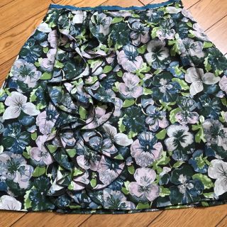 レベッカテイラー(Rebecca Taylor)のレベッカテイラー花柄スカート美品(ひざ丈スカート)