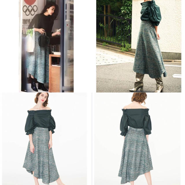 初売り】 FRAY ID フレイアイディー チェック アシンメトリーレース
