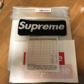 シュプリーム(Supreme)のsupreme ヘアバンド 黒 (ヘアバンド)