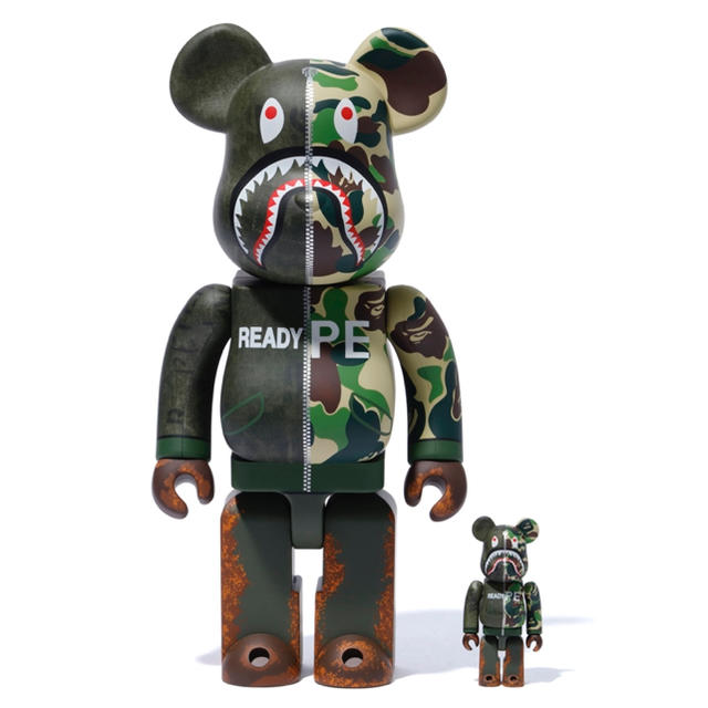 高質 A BATHING APE - A BATHING APE × READY MADE 100% 400% その他