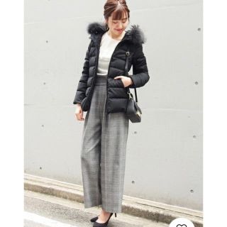 スピックアンドスパン(Spick & Span)のみかん様専用★グレンチェックハイライズパンツ　Spick & Span(サロペット/オーバーオール)