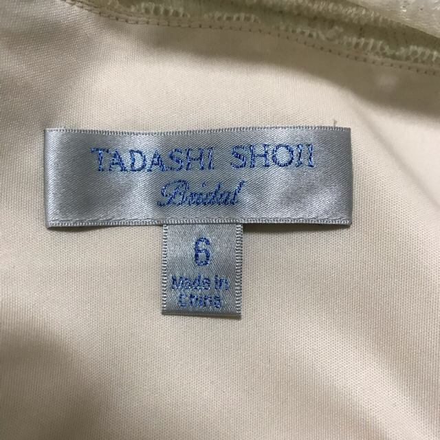 TADASHI SHOJI(タダシショウジ)のTADASHI SHOJI レースワンピースサイズ6 USED ドレス レディースのフォーマル/ドレス(ミディアムドレス)の商品写真