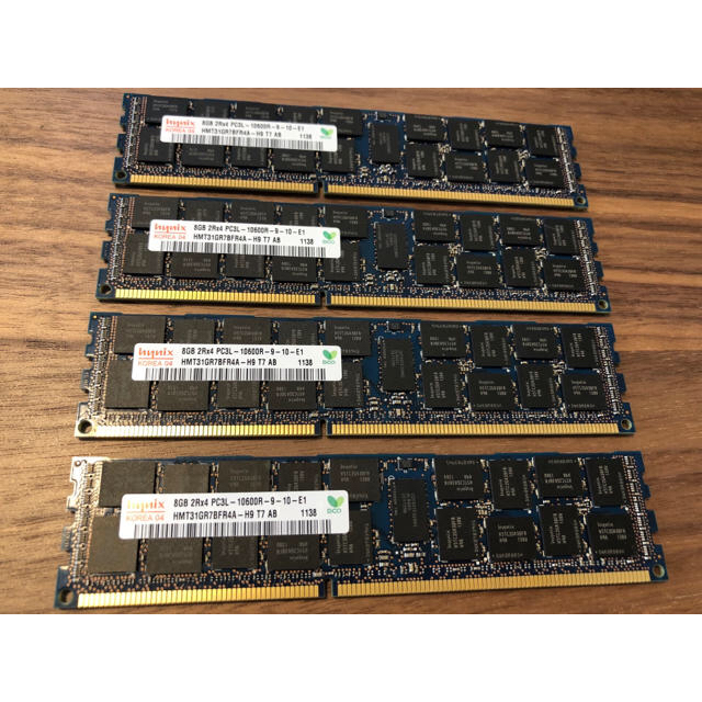 DELL(デル)のhynix サーバー用メモリ 8GBx4 DDR3 PC3L-PC10600R スマホ/家電/カメラのPC/タブレット(PCパーツ)の商品写真