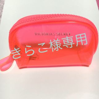 ヴィクトリアズシークレット(Victoria's Secret)のVICTORIA’S SECRET クリアミニポーチ オレンジとピンク(ポーチ)