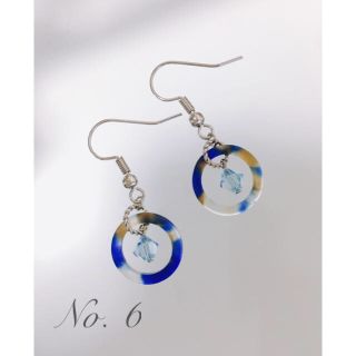 No. 6 【スワロフスキーリングピアス】(ピアス)