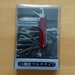 【未開封】多機能ナイフ マルチツール アーミーナイフ 15機能 アウトドア 防災(登山用品)