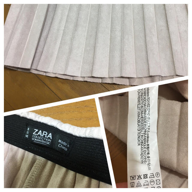 ZARA(ザラ)のZARA 薄ピンク プリーツスカート Mサイズ レディースのスカート(ロングスカート)の商品写真