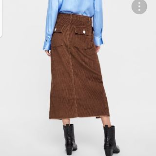 ザラ(ZARA)の今季ZARAコーデュロイスカート(ロングスカート)