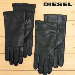 ディーゼル(DIESEL)のブラック 新品 本革グローブ(手袋)