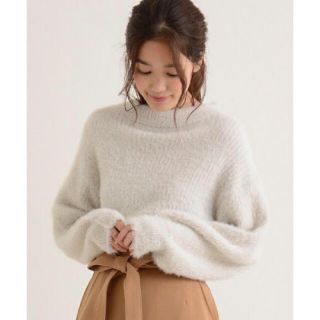 マジェスティックレゴン(MAJESTIC LEGON)の＊美品＊マジェスティックレゴン シャギーリブニット グレー(ニット/セーター)