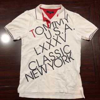 トミー(TOMMY)のTOMMY 白ポロシャツ ※処分価格！！(ポロシャツ)