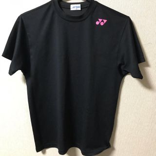 ヨネックス(YONEX)の【お買得】ヨネックス　Tシャツ　SSサイズ 黒にピンクの文字(バドミントン)