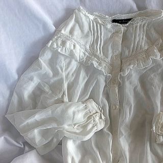 ダブルクローゼット(w closet)のwcloset フリルブラウス(シャツ/ブラウス(長袖/七分))