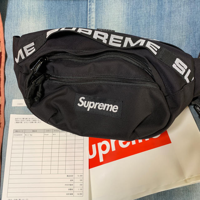 ほぼ新品 supreme waist bag