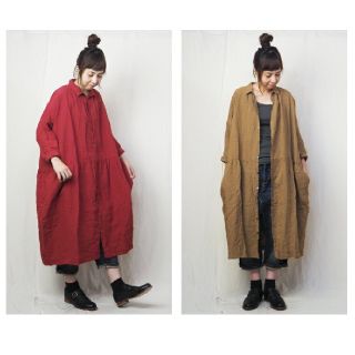 ネストローブ(nest Robe)の【ソロソロ様専用】リネンワンピース イチアンティークス(ロングワンピース/マキシワンピース)