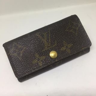 ルイヴィトン(LOUIS VUITTON)の【Louis Vuitton】４連キーケース★　モノグラム　茶色　モノグラム(キーケース)