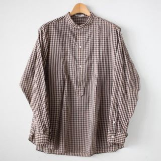 コモリ(COMOLI)のAURALEE  SUPER LIGHT CHECK BIG PULLOVER (シャツ)