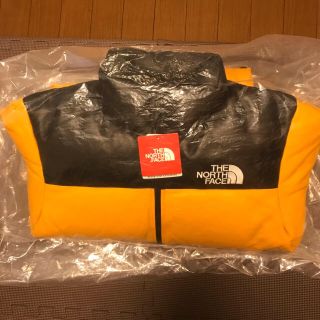 シュプリーム(Supreme)のSサイズ supreme TNF leather nuptse(ダウンジャケット)