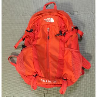 ザノースフェイス(THE NORTH FACE)のノースフェイス TELLUS 25 NORTH FACE リュック オレンジ(バッグパック/リュック)