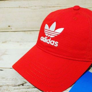 アディダス(adidas)のadidas originals トレフォイル キャップ レッド ユニセックス(キャップ)