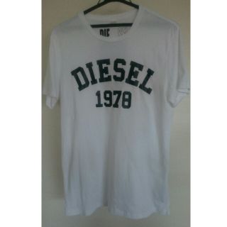 ディーゼル(DIESEL)のDIESEL メンズ 白Tシャツ(Tシャツ/カットソー(半袖/袖なし))