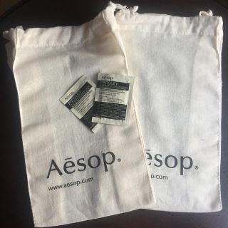 イソップ(Aesop)の★Aesop ショッパー巾着2枚★(ショップ袋)