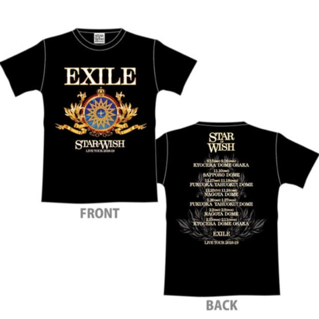 EXILE(エグザイル)のEXILE 2018 ツアー Tシャツ エンタメ/ホビーのタレントグッズ(ミュージシャン)の商品写真