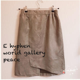 イーハイフンワールドギャラリー(E hyphen world gallery)のE hyphen world gallery ♡ スウェード スカート(ひざ丈スカート)