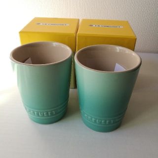 ルクルーゼ(LE CREUSET)の【専用】ル・クルーゼ　マグ&ショートタンブラー2個セット　クールミント(タンブラー)