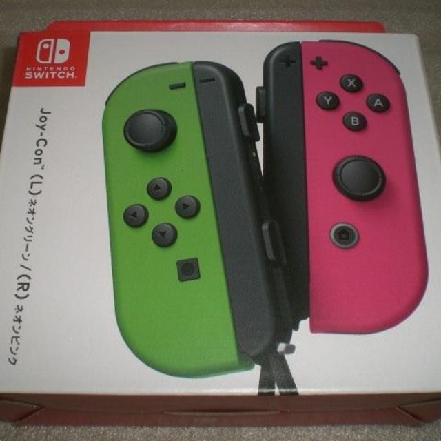 Nintendo Switch(ニンテンドースイッチ)の【新品】Switch Joy-Con ネオングリーン/ネオンピンク エンタメ/ホビーのゲームソフト/ゲーム機本体(その他)の商品写真