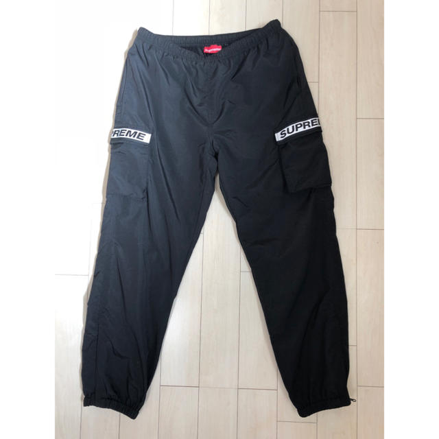 supreme 2018ss taping cargo pant black M