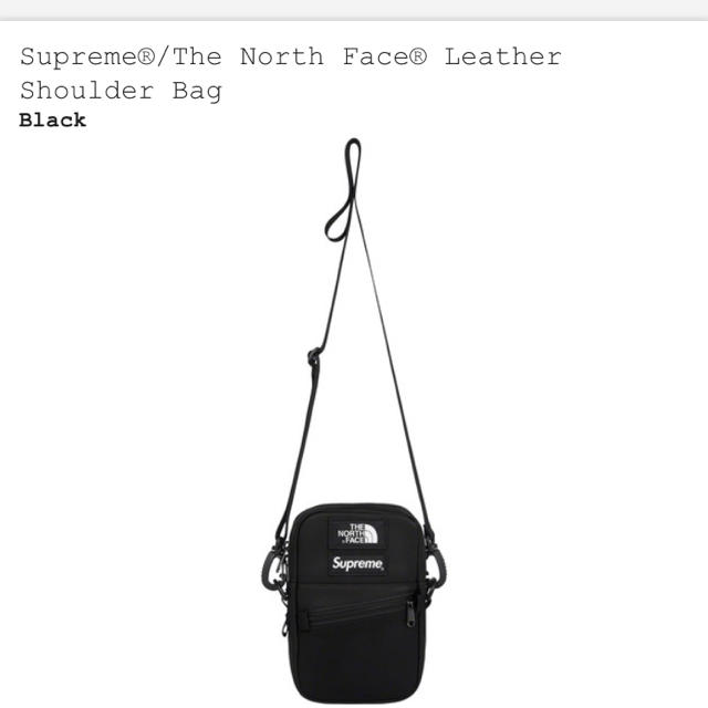 The North Face Leather Shoulder Bag 黒 The North Face Leather Shoulder Bag 黒