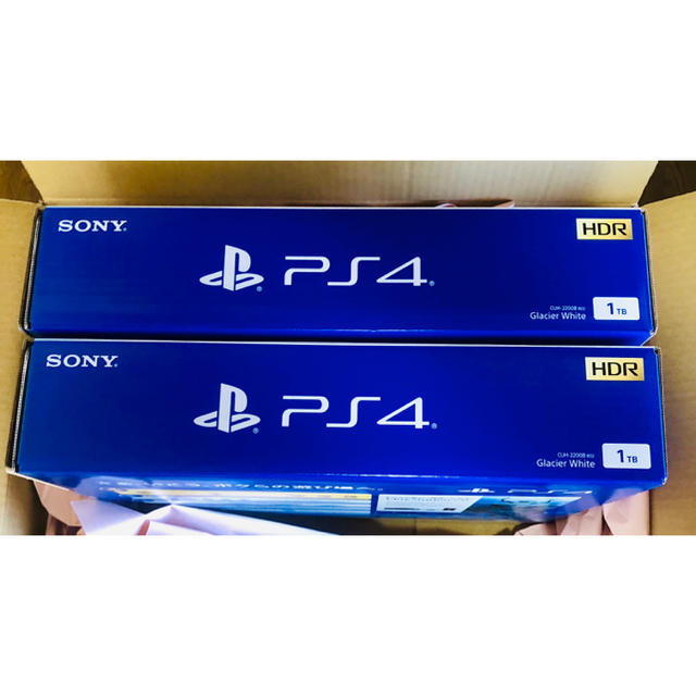 ☆新品☆ PS4 グレイシャー・ホワイト 1TB CUH-2200BB02 2台-
