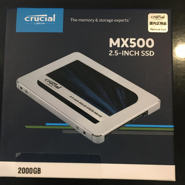 ssd crucial mx500 2tb 保証あり 超特価のお買い スマホ/家電/カメラ ...