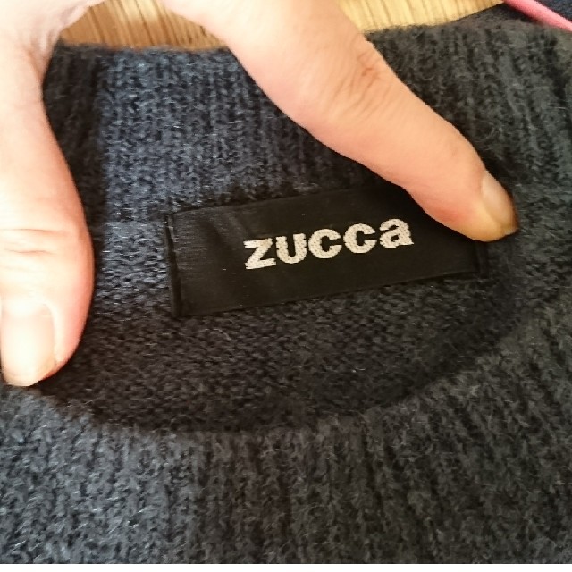 ZUCCa(ズッカ)のzucca ネイビー半袖ニット レディースのトップス(ニット/セーター)の商品写真