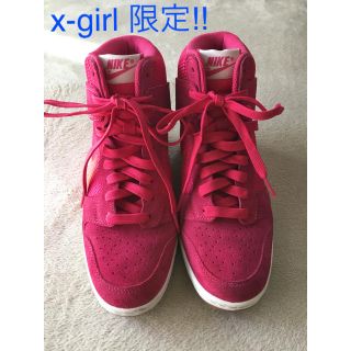 ナイキ(NIKE)の【x-girl 限定‼︎】NIKE☆インヒール☆スニーカー(スニーカー)