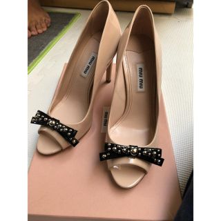 ミュウミュウ(miumiu)の値下げ！ミュウミュウ パンプス 新品未使用♪サイズ24cm(ハイヒール/パンプス)