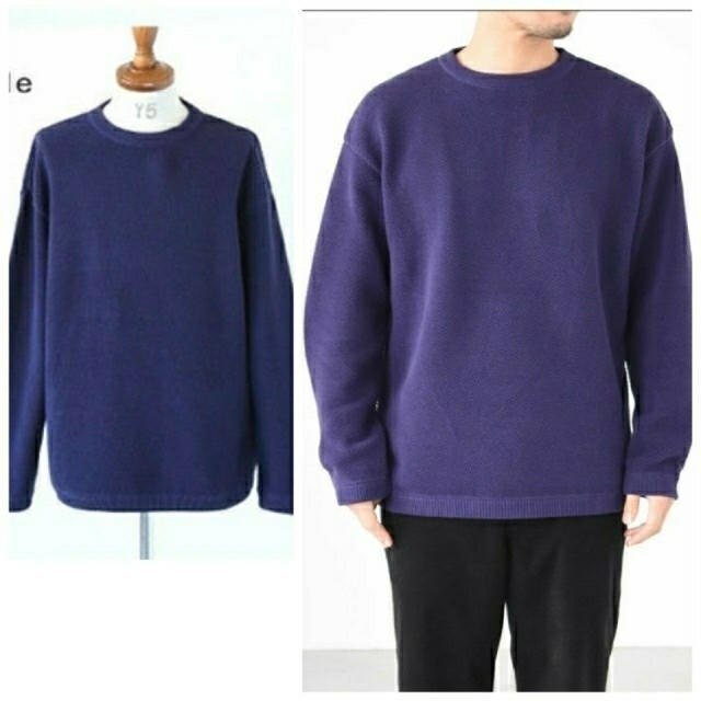 crepuscule 鹿の子編みニット 紫 レディースのトップス(ニット/セーター)の商品写真